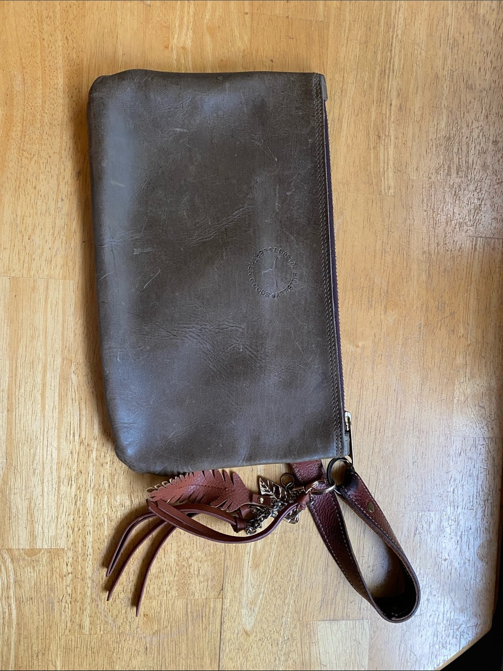 Coastal Hillbilly Leather Goods pouch 15x8”